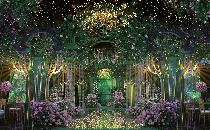 响水奇妙森林婚礼堂效果展示