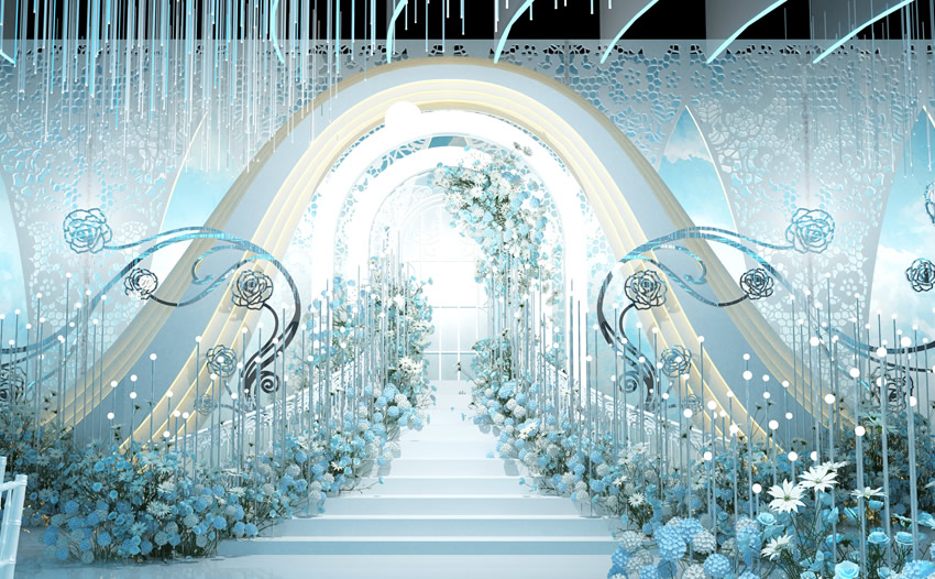 响水釡香烙馍村水晶厅效果展示